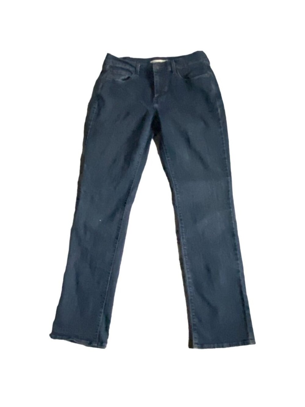 Levi Strauss & Co Womens 505 Straight Denim Jeans-Dark Wash Blue-Size 6-GUC